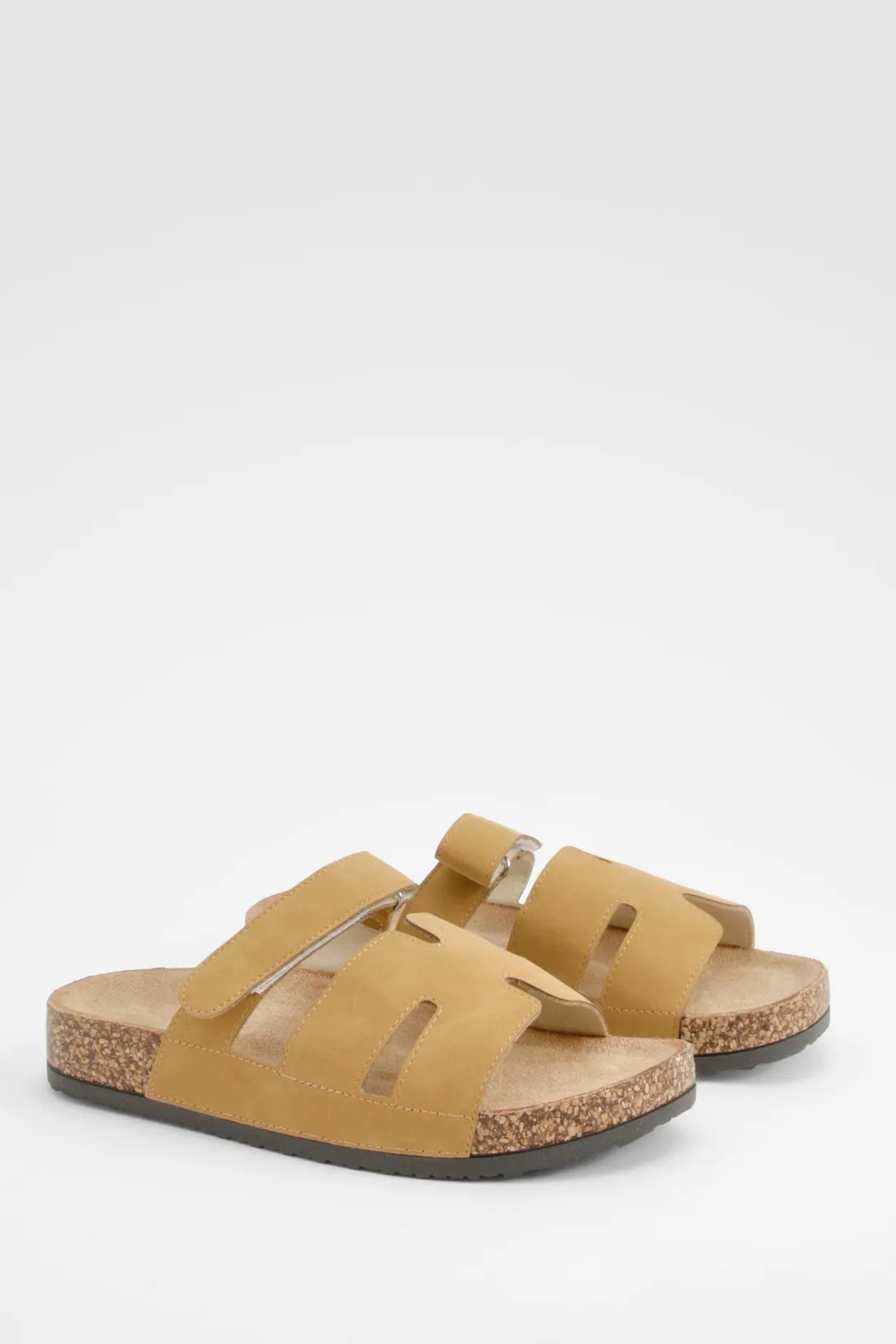 Sandals | Cut Out Strap Detail Sliders | boohoo | Boohoo.com (UK & IE)