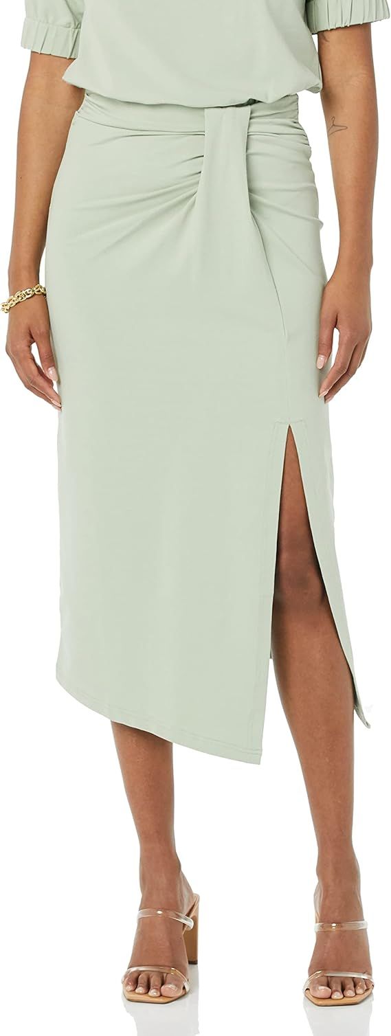 TEREA Women's Laila Faux Wrap Midi Skirt | Amazon (US)