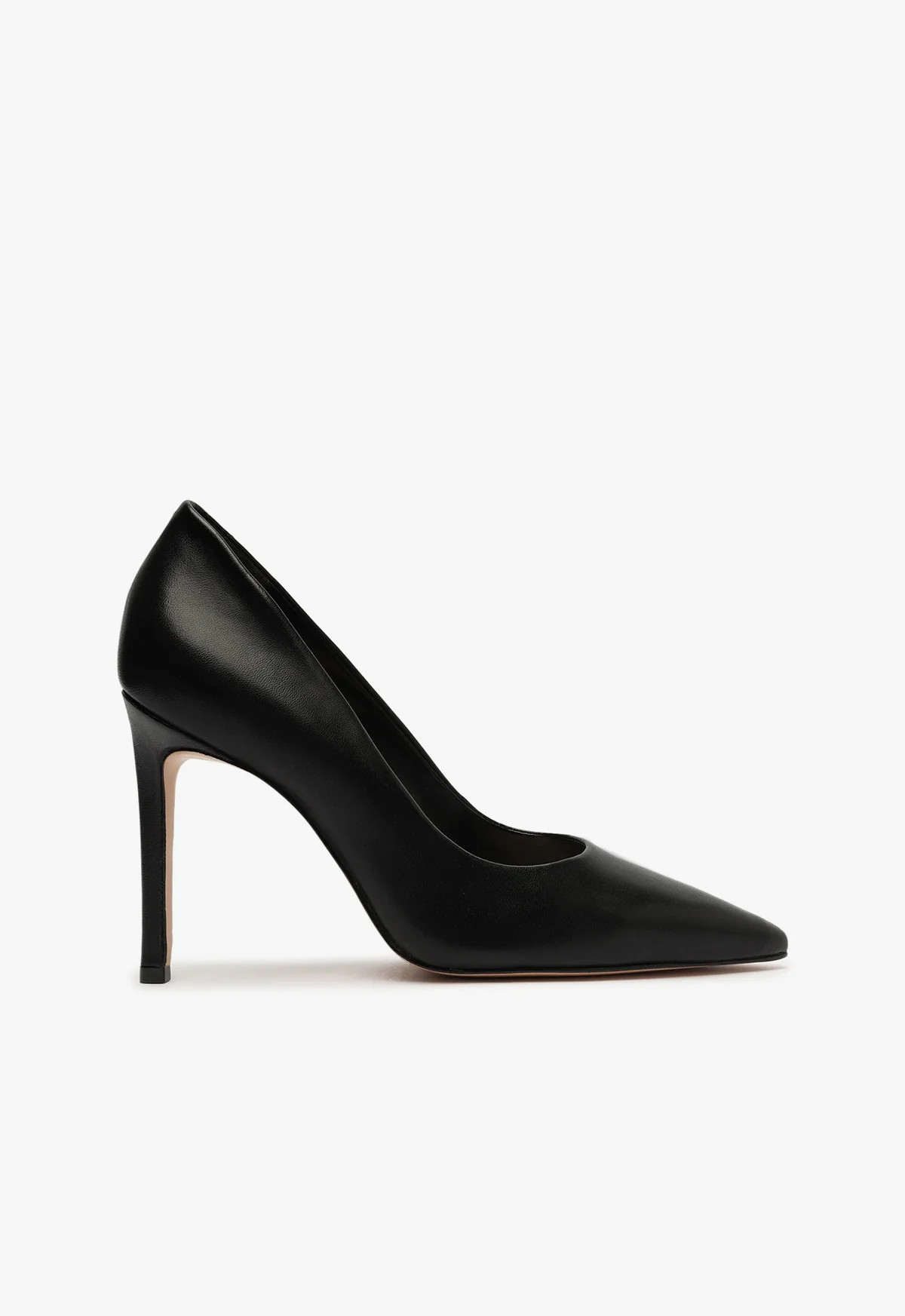 Lou Leather Pump - Black Stiletto Heel | Schutz (US)