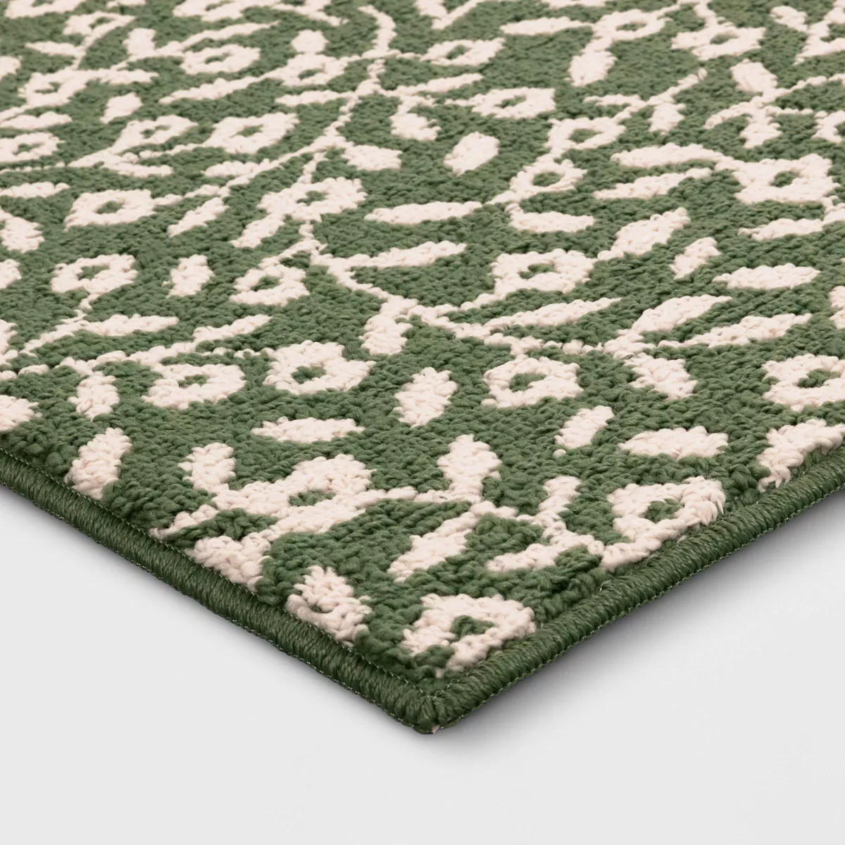 2'x3' Botanical Washable Accent Rug Fern Green - Threshold™ | Target