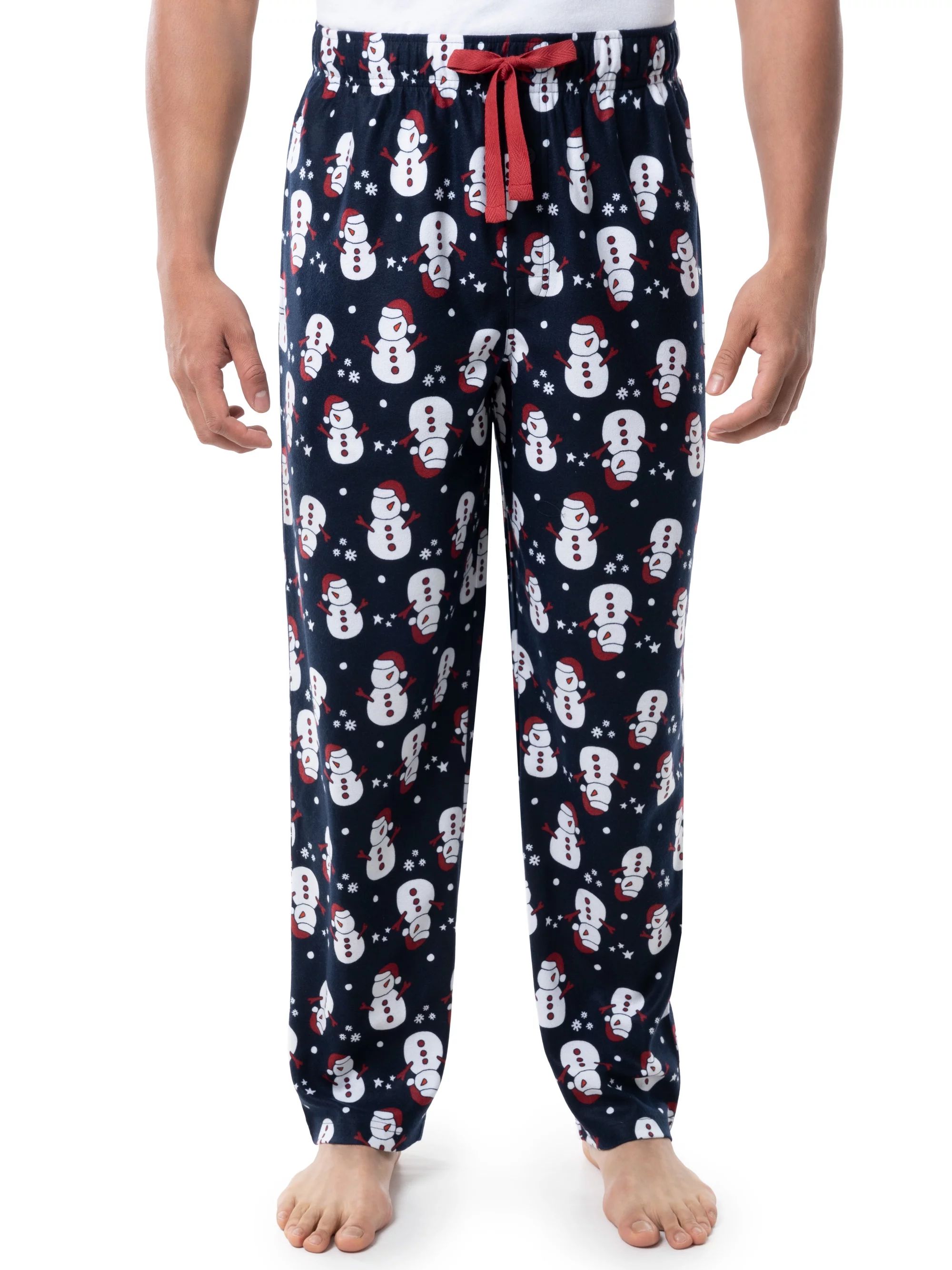 Fruit of the Loom Men's Matte Fleece Holiday Print Pajama Pants, Sizes S-5XL | Walmart (US)