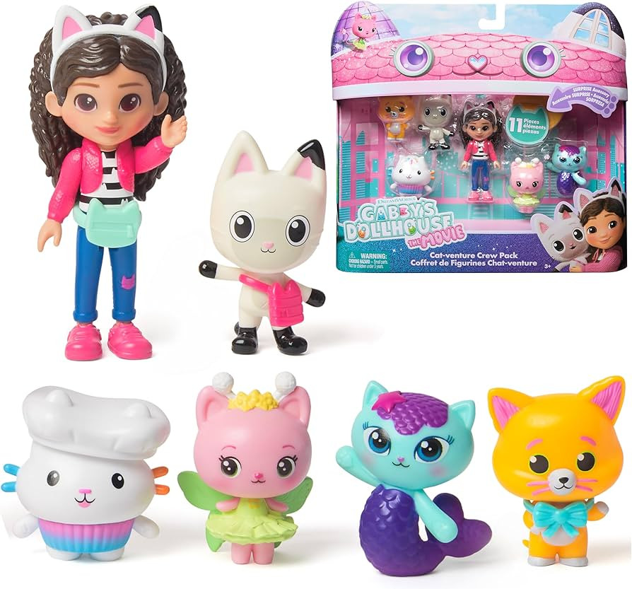 DreamWorks GABBY'S Dollhouse The Movie, Cat-Venture Crew Pack, 11-Piece Toy Figure Set with Acces... | Amazon (US)