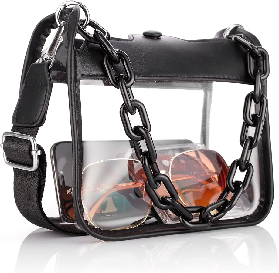 HAUTOCO Clear Bag Stadium Approved Clear Concert Purse for Women Clear Crossbody Handbag for Conc... | Amazon (US)