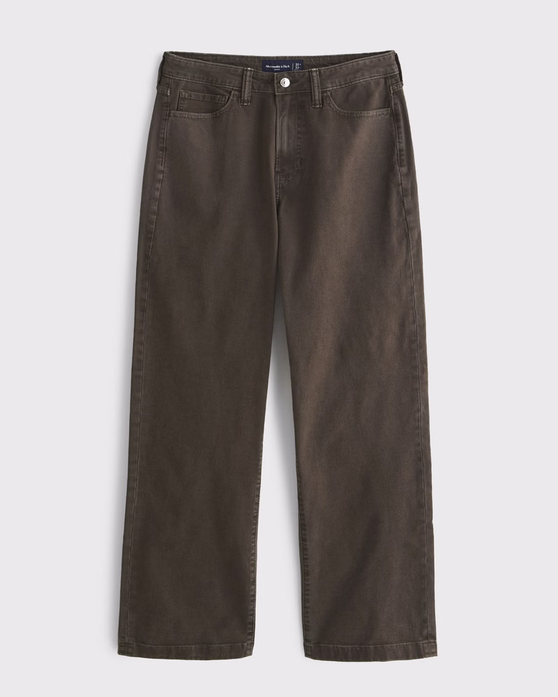 Abercrombie & Fitch Men's Baggy 5-Pocket Workwear Pant in Brown - Size 36 X 30 | Abercrombie & Fitch (US)