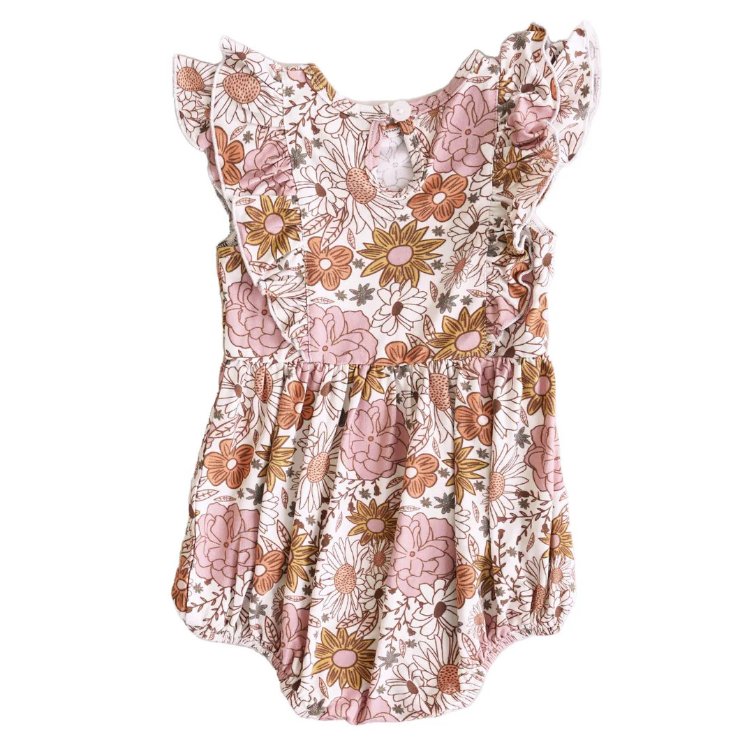 Boho Floral Ruffle Bubble | Caden Lane