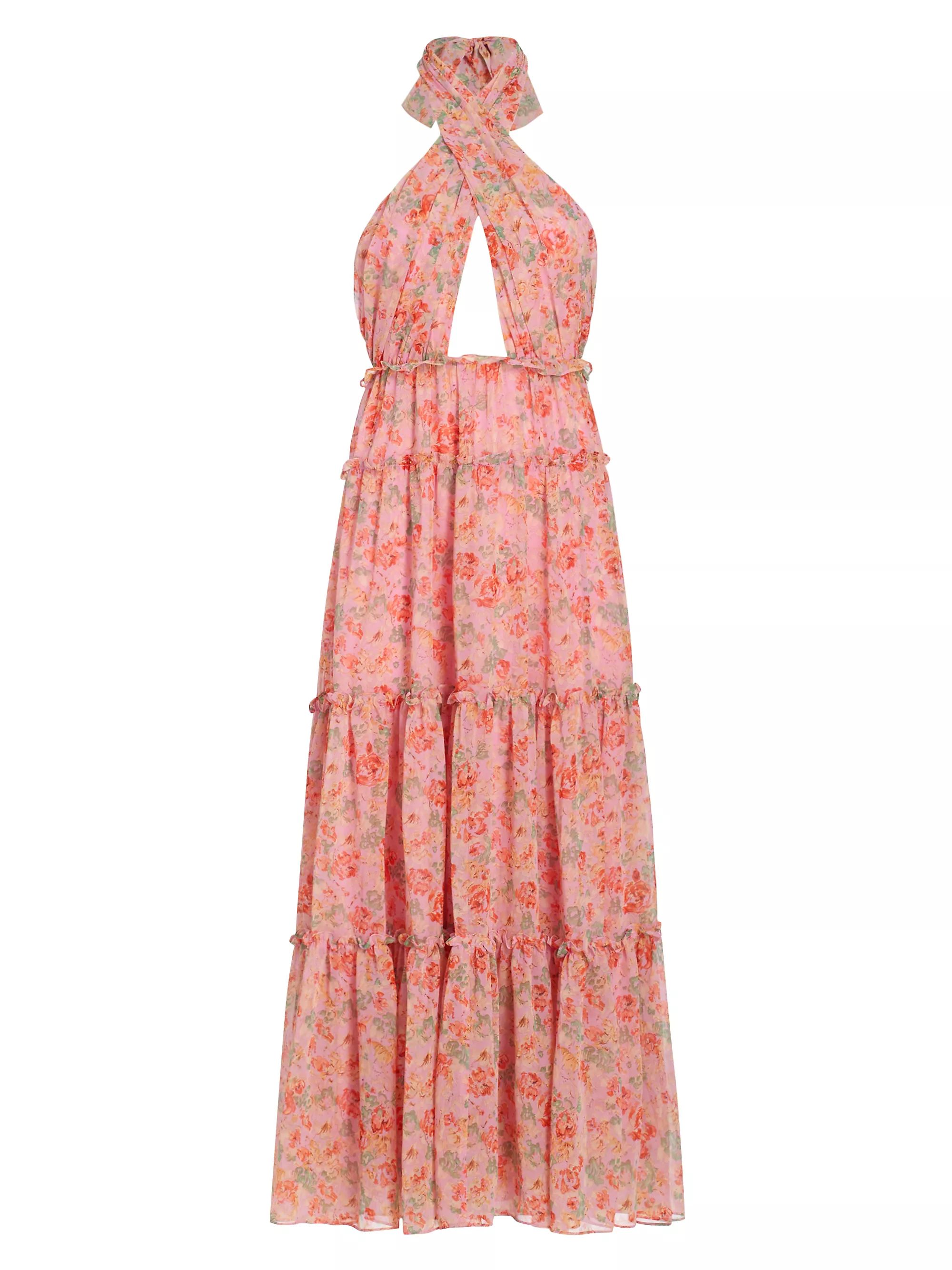 Jaidee Floral Halter Maxi Dress | Saks Fifth Avenue
