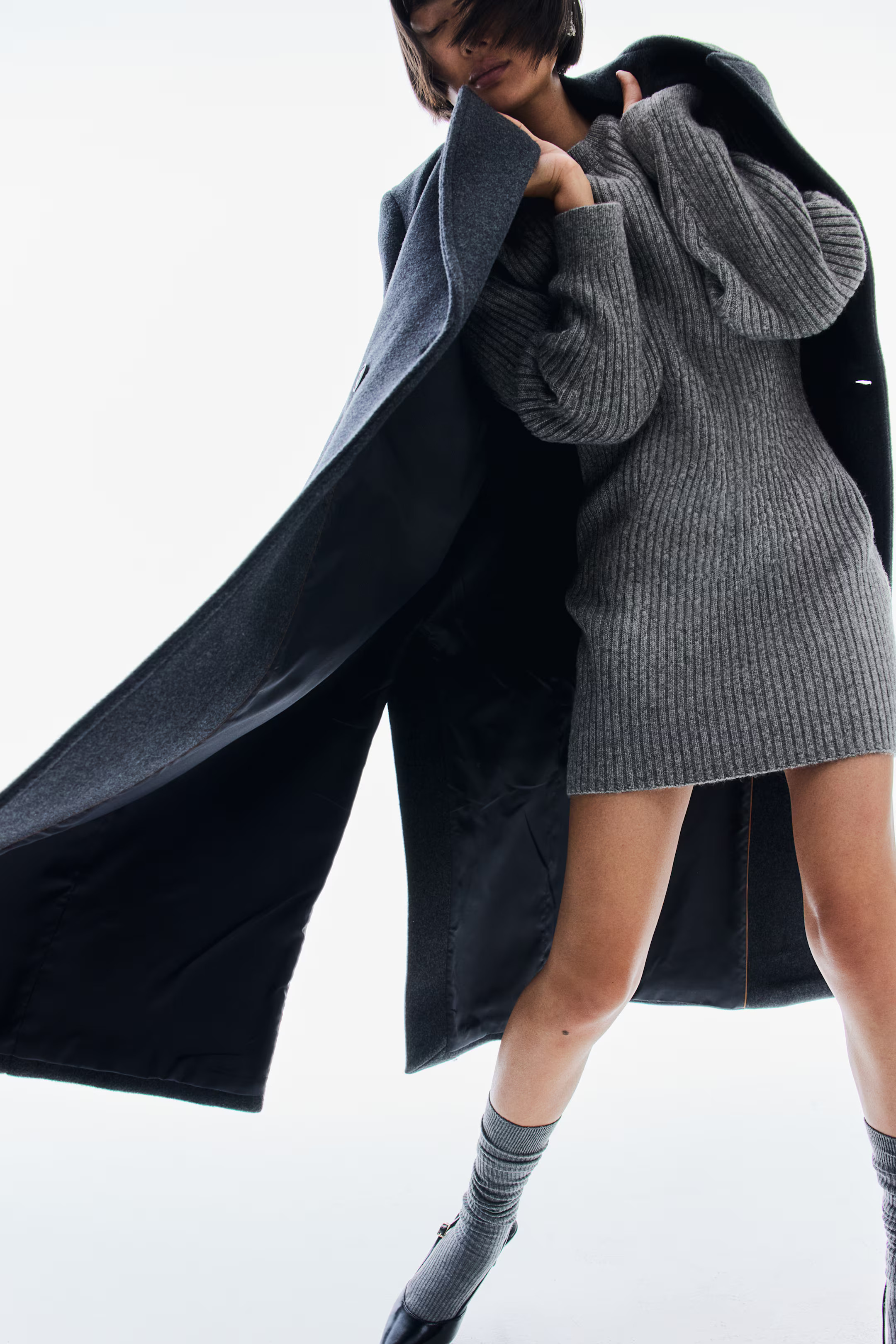 Rib-Knit Boat-Neck Dress | H&M (US + CA)