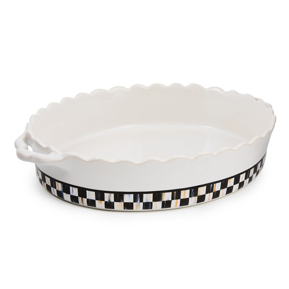 Courtly Check Everyday Large Oval Baker | MacKenzie-Childs