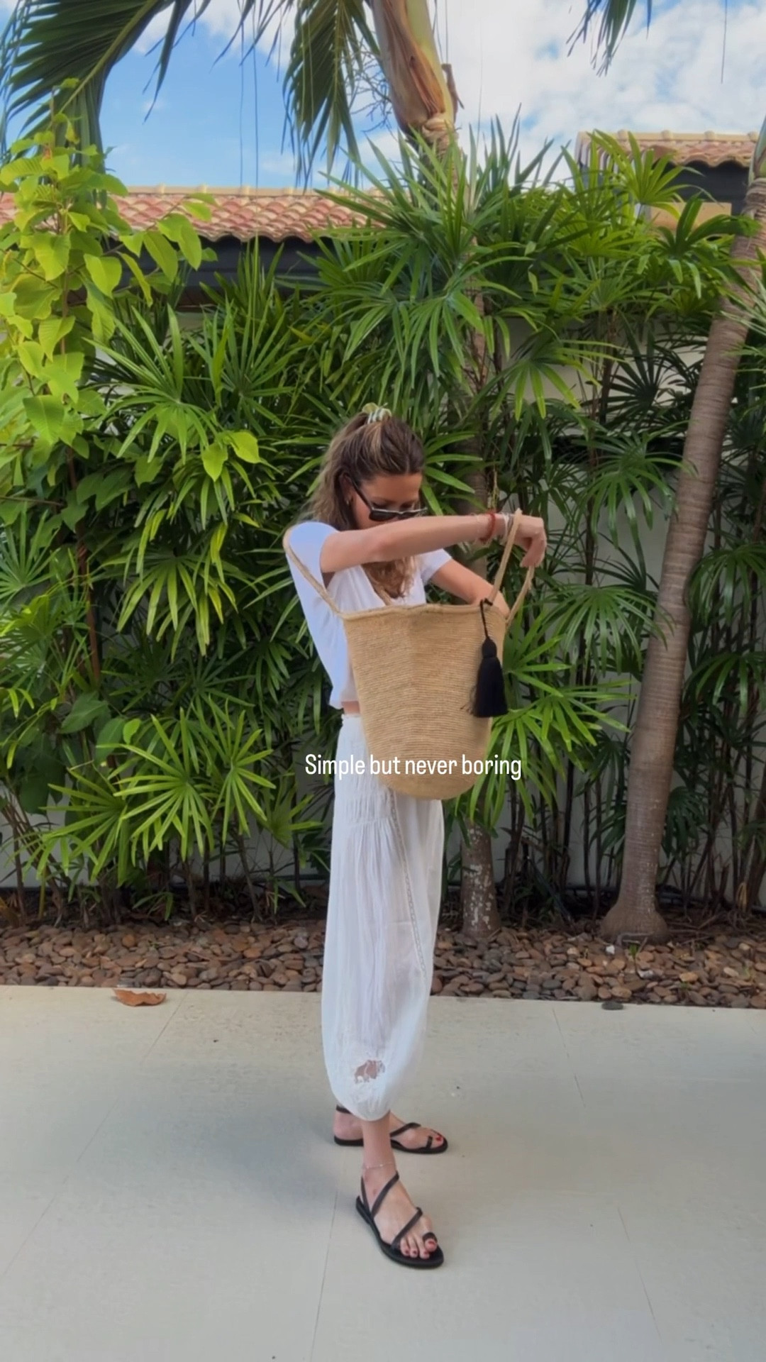 All white for a beach day… 🤍 groundbreaking. 

These trousers though. Half Victorian child- half whimsical Ibiza hippie. Absolutely love them. And the leather sandals are new by Polly Anna. Love the way they look but they’re also just so light and comfy. 

#LTKtravel #LTKuk #LTKsummer