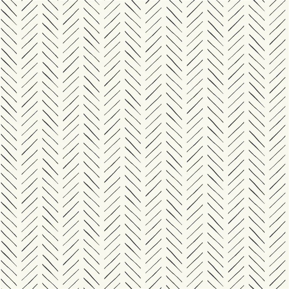 Magnolia Home 56-sq ft Black Paper Stripes Prepasted Soak and Hang Wallpaper | MK1170 | Lowe's