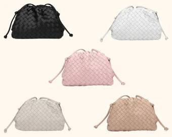 Mini Woven Knot Handbag * Dumpling Bag * Woven Bag * BV Mini Jodie Inspired Handbag * Gift for He... | Etsy (US)