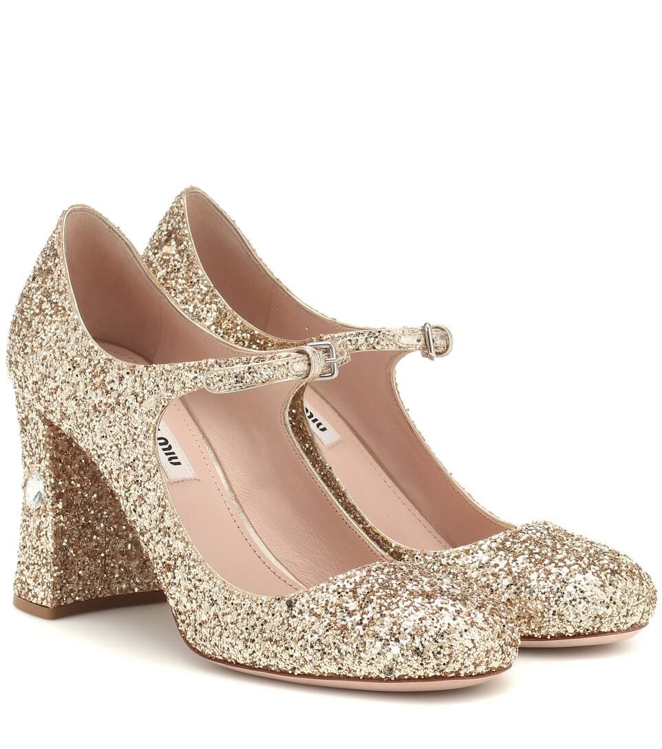 Sequined Mary Jane pumps | Mytheresa (DACH)
