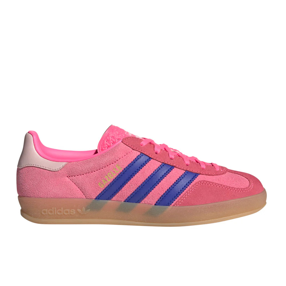 Shop Pink Womens Gazelle Indoor Lace Up Sneakers | Shoebacca