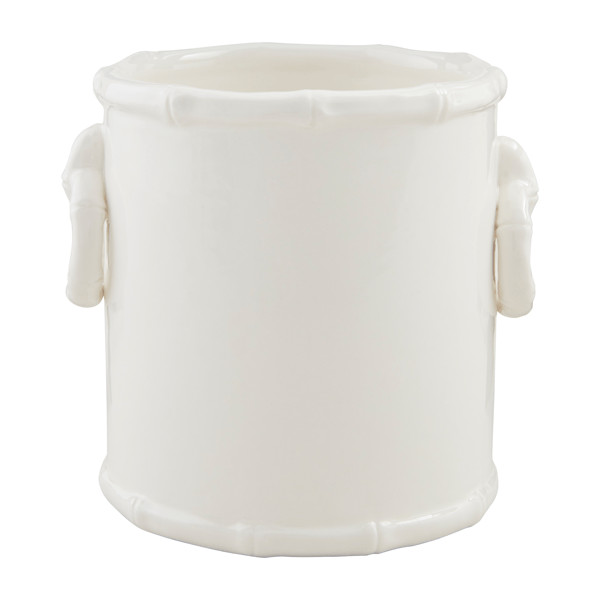 Ceramic Bamboo Handle Utensil Holder | Mud Pie