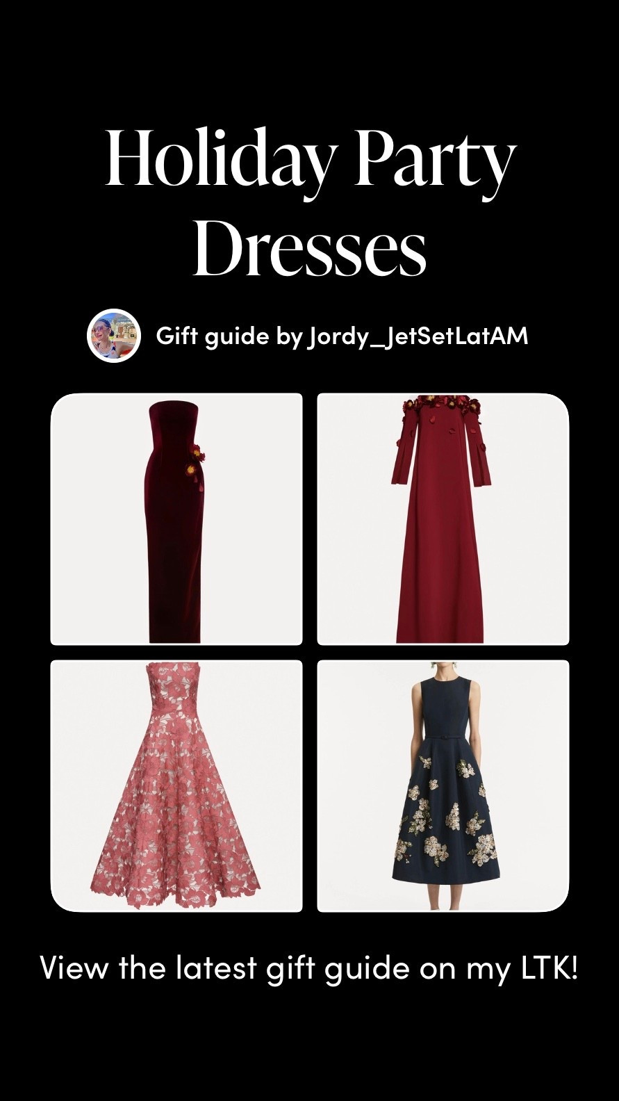 Winter Soirée Dress Ideas | Velvet, Florals & Evening Glamour

A curated collection of holiday party dresses designed for winter soirées, candlelit dinners, and festive celebrations. Velvet columns, romantic lace, and metallic florals come together in a palette that feels timeless and warm. Explore the full luxury-focused gift guide on my LTK — your season of style starts here.


#LTKSeasonal #LTKGiftGuide #LTKHoliday