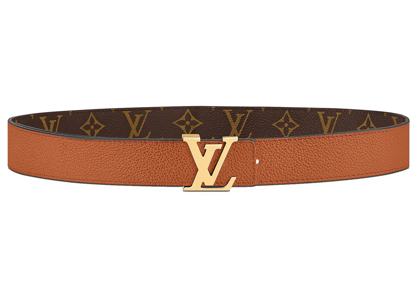 Women's Louis Vuitton LV Initiales 30 MM Reversible Belt Monogram in Tan Brown | StockX