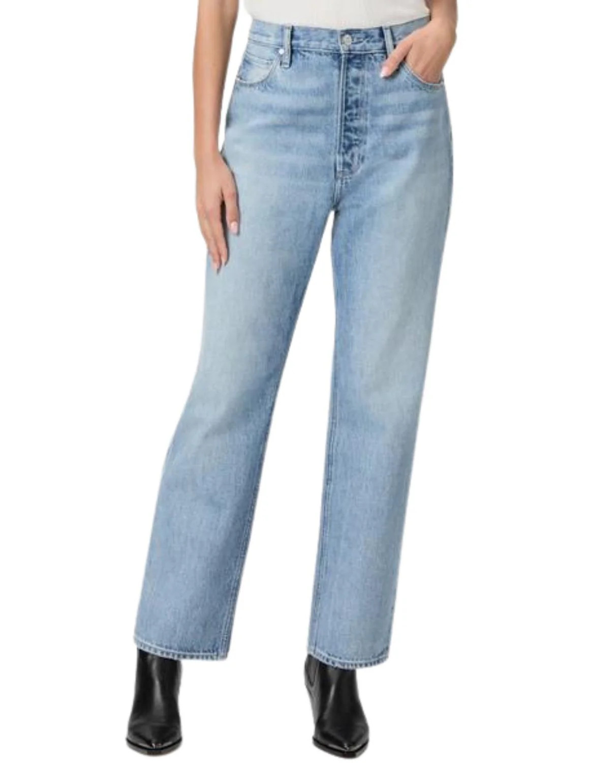 Women's Sawyer Straight Jeans In Britain Distressed | Shop Simon