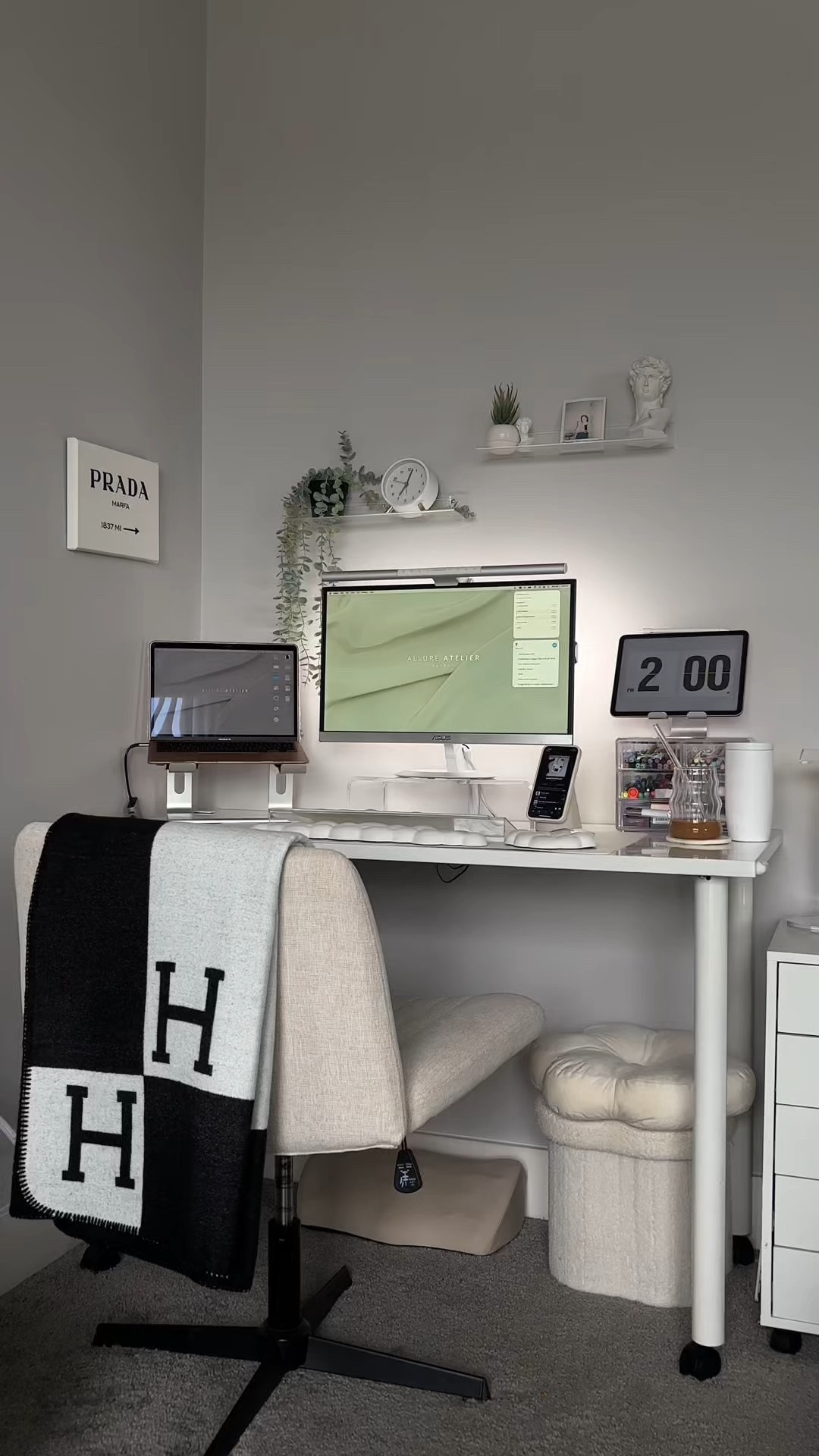 From multiple buses to multiple six figures 😭 my desk setup is so much more than aesthetics…it’s my sactuary! Your work space should inspire you. That’s why I call mine the atelier. 🤍

#LTKFindsUnder100 #LTKHome #LTKFindsUnder50