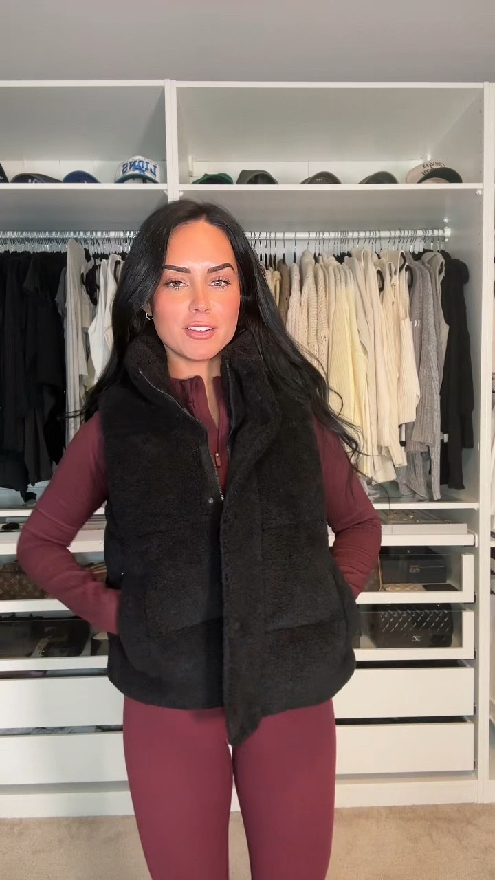 One of my fav purchases from @lululemon this year!! Such a cozy vest 🖤 

I will have my full outfit 🔗 on my LTK in the lululemom section!

My sizing 5’7, 145lbs, 32DD
I’m wearing a size 6 Half zip, size 4 vest & leggings 

#lululemoncreator #ad #lululemonwunderpuffvest #lululemonfleecevest #lululemonhaul #lululemonbestfinds #lululemongarnet #lululemonhalfzip #alognleggings #winteroutfit #lululemonoutfit 

#LTKU #LTKStyleTip #LTKWatchNow