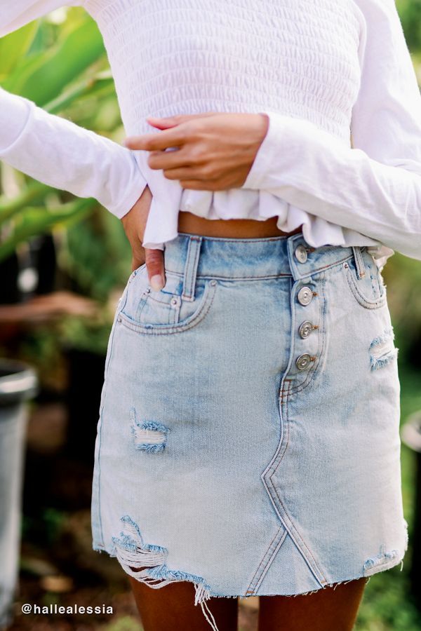 BDG Rider Denim Button-Fly Mini Skirt | Urban Outfitters (US and RoW)