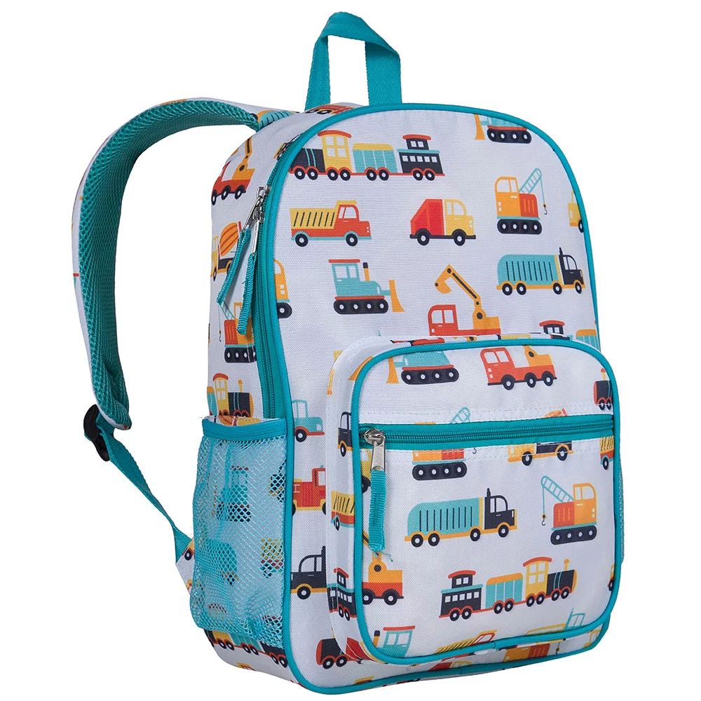 Wildkin Modern Construction Child Day2Day Backpack In Blue, School Backpack for Boys Unisex, Feat... | Walmart (US)