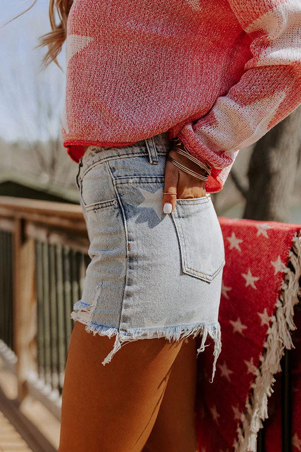 Stargazing Midrise Distressed Shorts | Impressions Online Boutique