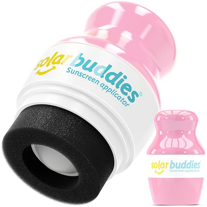 Solar Buddies Sunscreen Applicator - Single Full Pink - Refillable Roll on Sponge Sunscreen, Sunc... | Amazon (US)