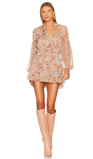 Elisabetta Dress in Flora Tile Mix spring cocktail dress winter cocktail party dress cocktail outfit | Revolve Clothing (Global)