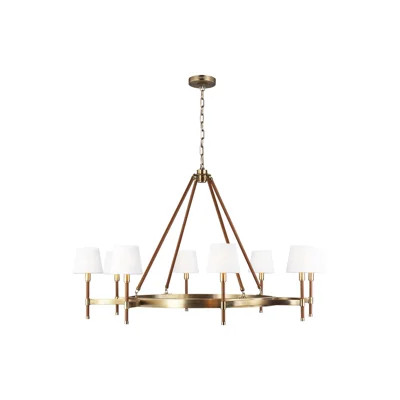 Katie 8 - Light Unique Wagon Wheel Chandelier | Wayfair North America