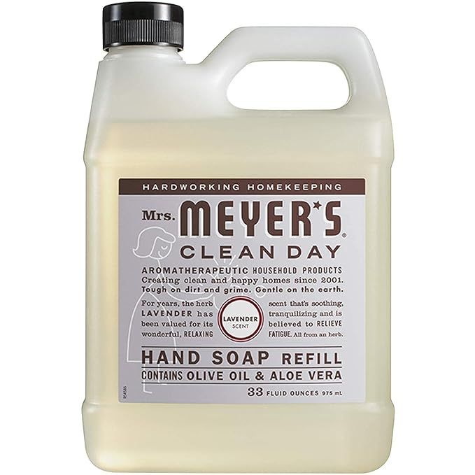 Mrs. Meyer's Clean Day Liquid Hand Soap Refill, Cruelty Free and Biodegradable Formula, Lavender ... | Amazon (US)