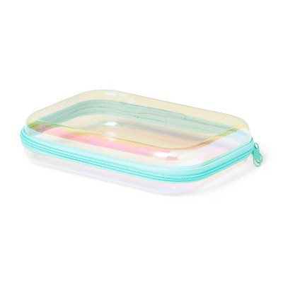 Hard Sided Zipper Pencil Case Iridescent - up&up™ | Target