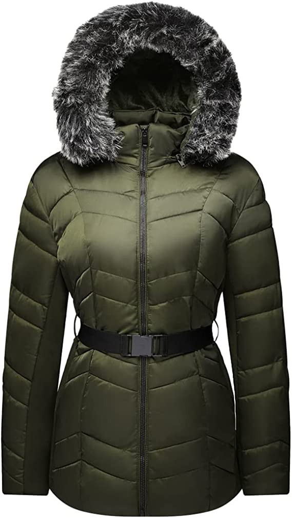 EHKAH Women's Winter Thicken Coats Warm Puffer Parka Jackets Snow Quilted Jacket with Removable H... | Amazon (US)