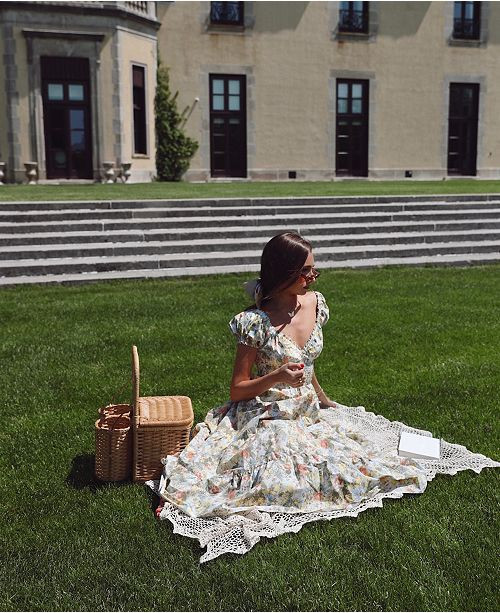 Printed Poplin Midi Dress, Created for Macy's | Macys (US)