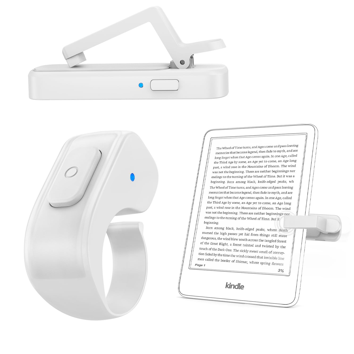 [Case-Friendly] Remote Control Page Turner Ring for Kindle Paperwhite Oasis Scribe Kobo eReaders,... | Amazon (US)