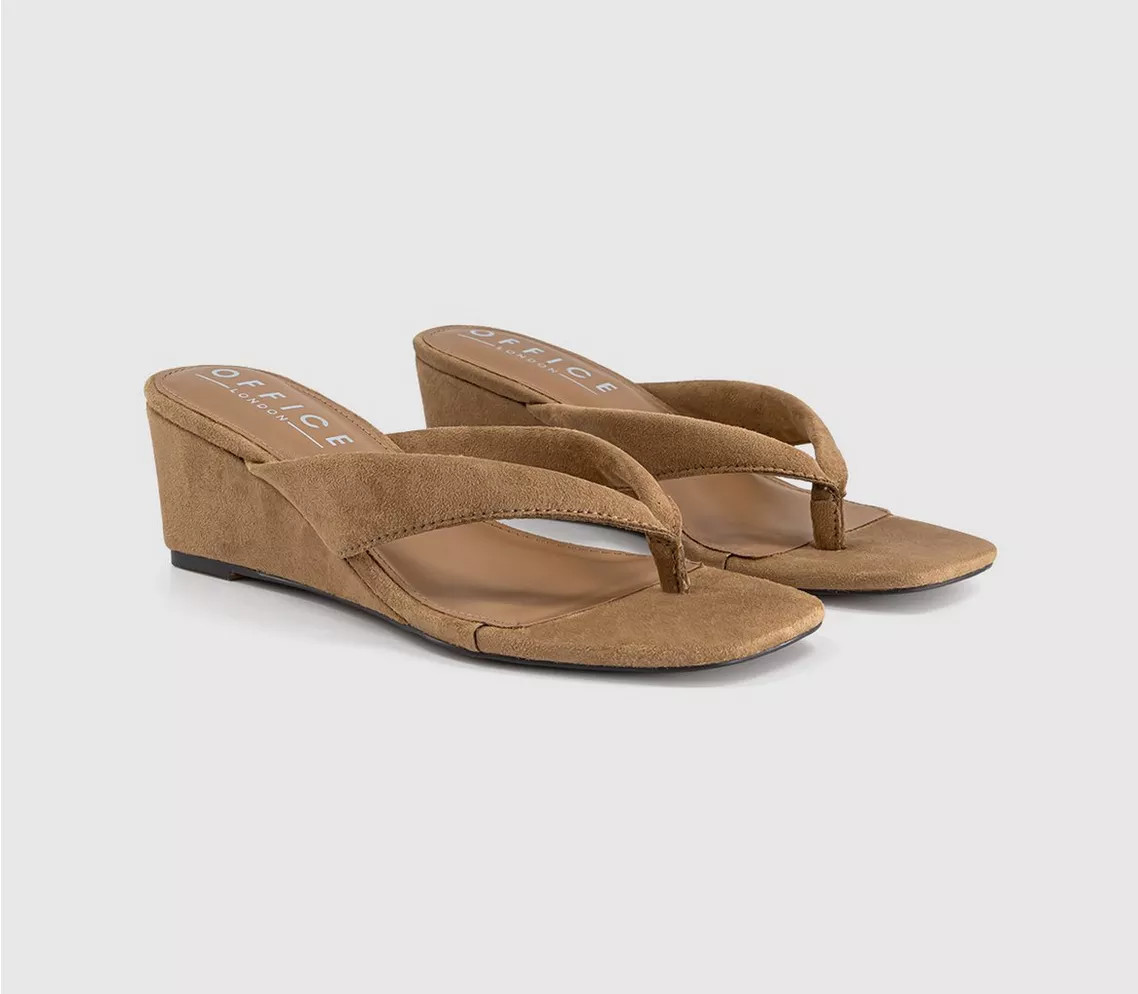 Maven Toe Post Wedge Sandals | Office Shoes (UK)