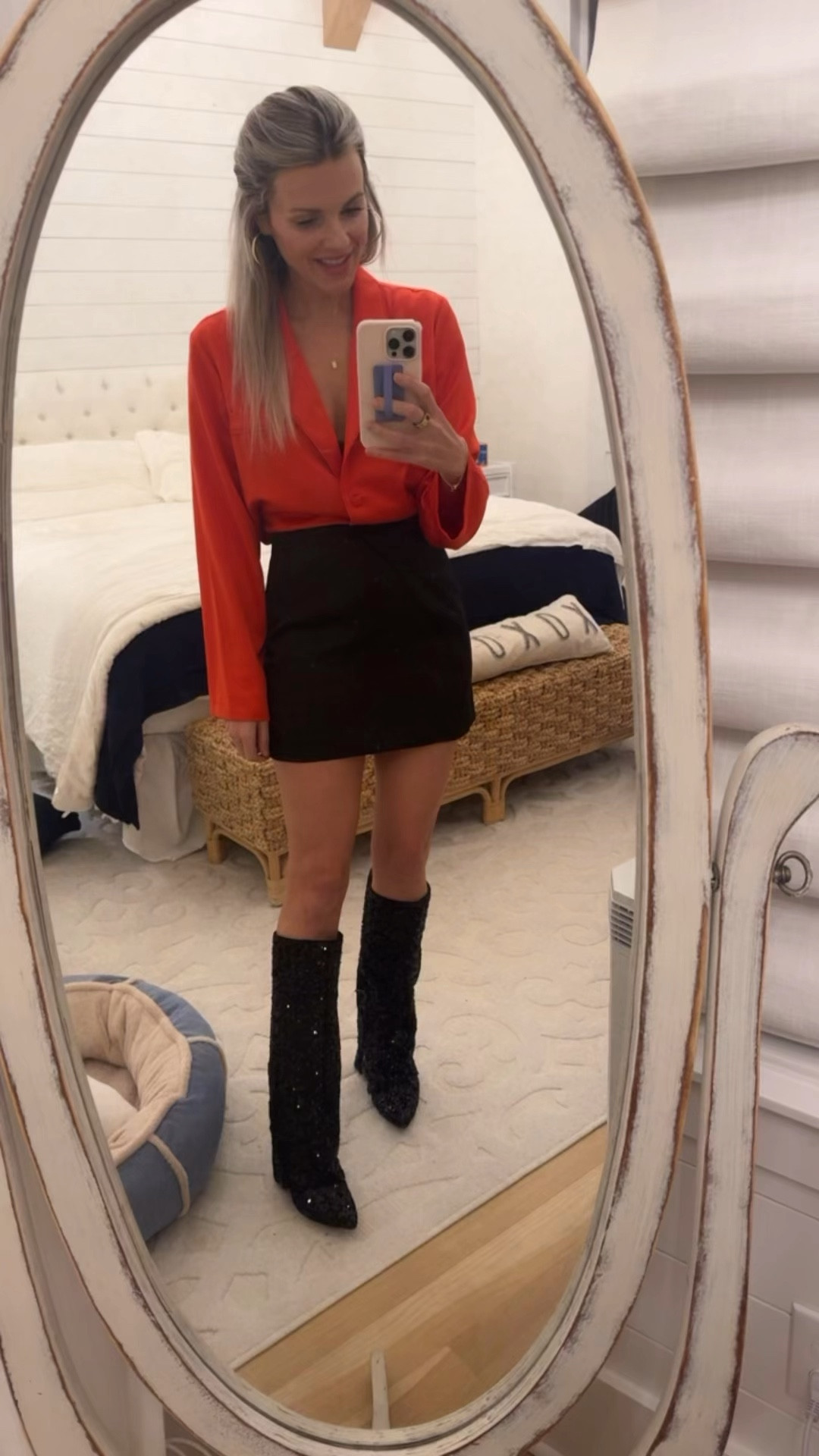 What do you like better one or two?  I’m going to a holiday party tonight and want your help in helping me choose. Both the boots or pants would be great for a New Year’s Eve outfit as well. 

The red top I linked isn’t the exact top I’m wearing, but the one I’m wearing is really old so I linked something similar.

#NYEOUTFIT #NYE

#LTKHoliday