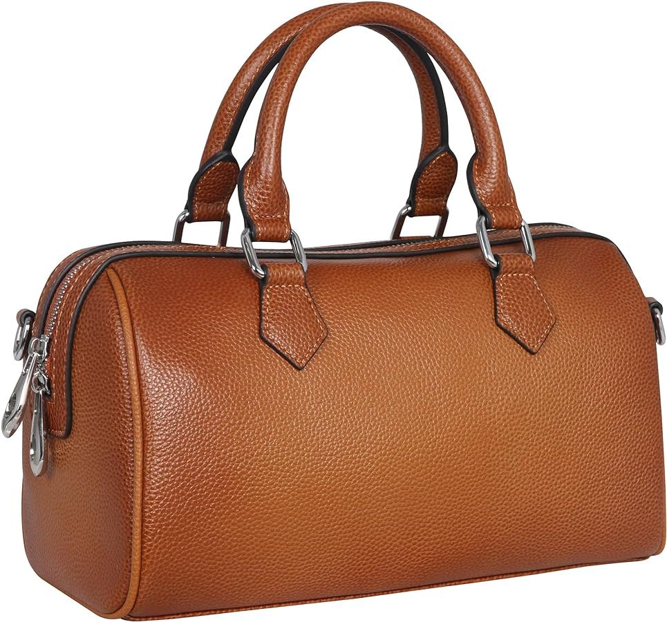HESHE Leather Top Handle Bags for Women Leather Purses Tote Bag Satchel Handbags Shoulder Bag Des... | Amazon (US)