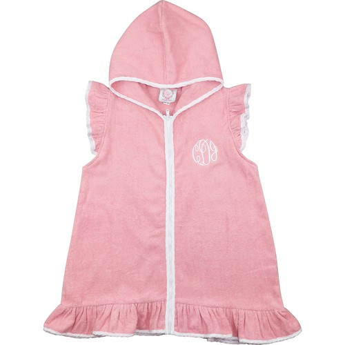Pink Terry Zipper Coverup - Shipping Late April | Cecil and Lou