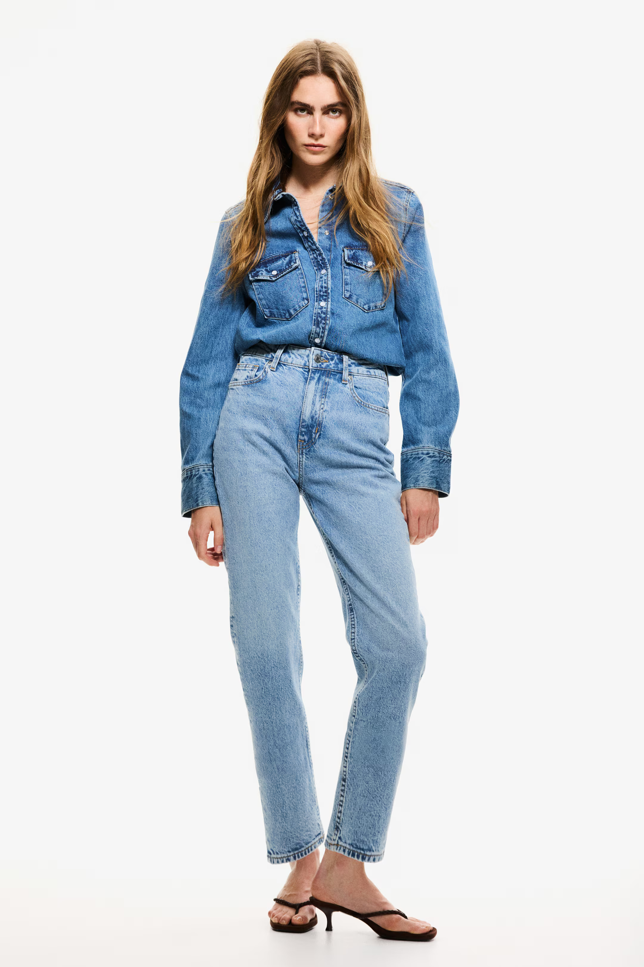 Slim-Fit Mom High Ankle Jeans | H&M (US + CA)