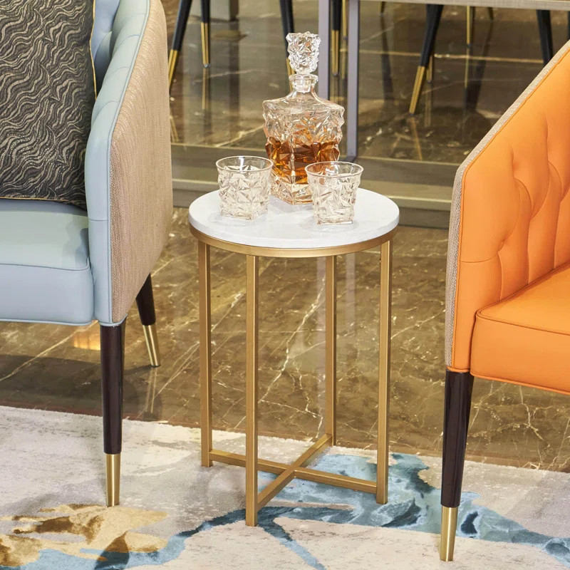 Rylie Cross Legs End Table | Wayfair Professional