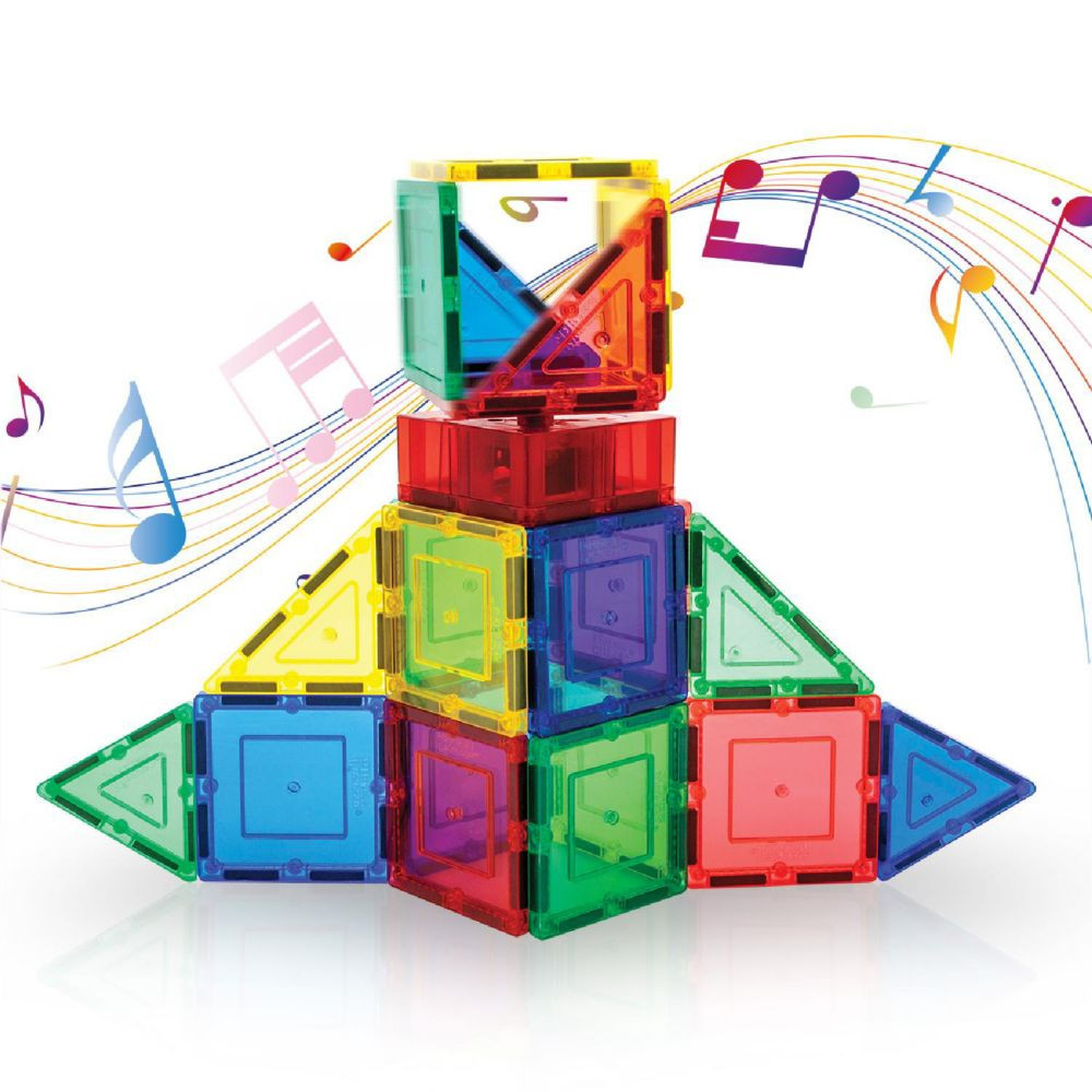 PicassoTiles Music Box Magnetic Building Set | Oriental Trading Company