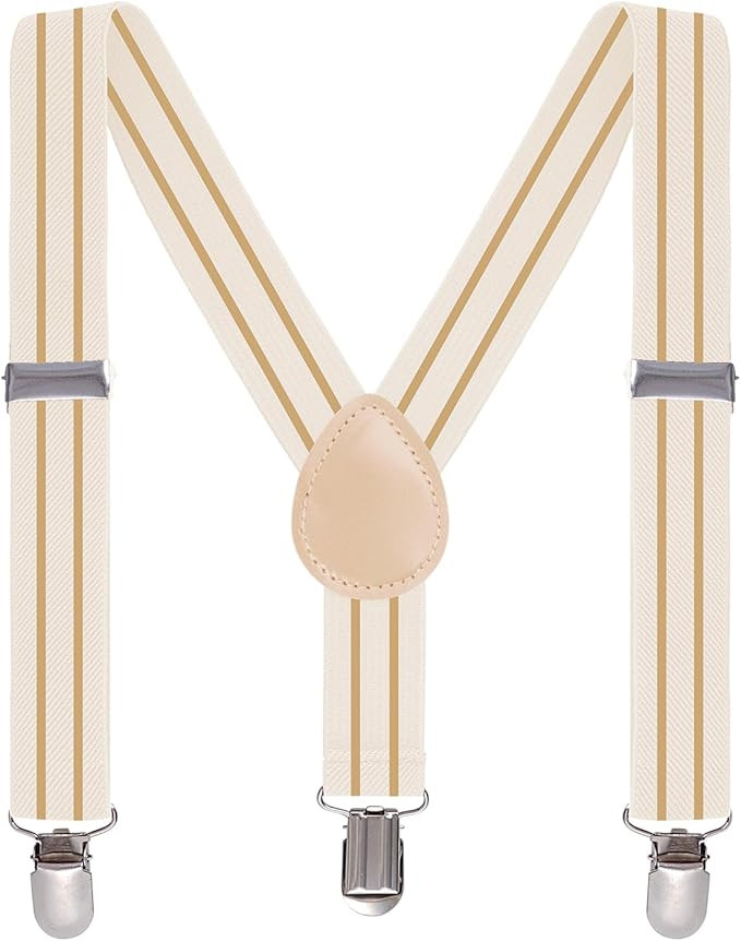 Stripe Suspenders for Boy and Girl Adjustable Kids Suspenders Toddler Suspenders with Clips for W... | Amazon (US)