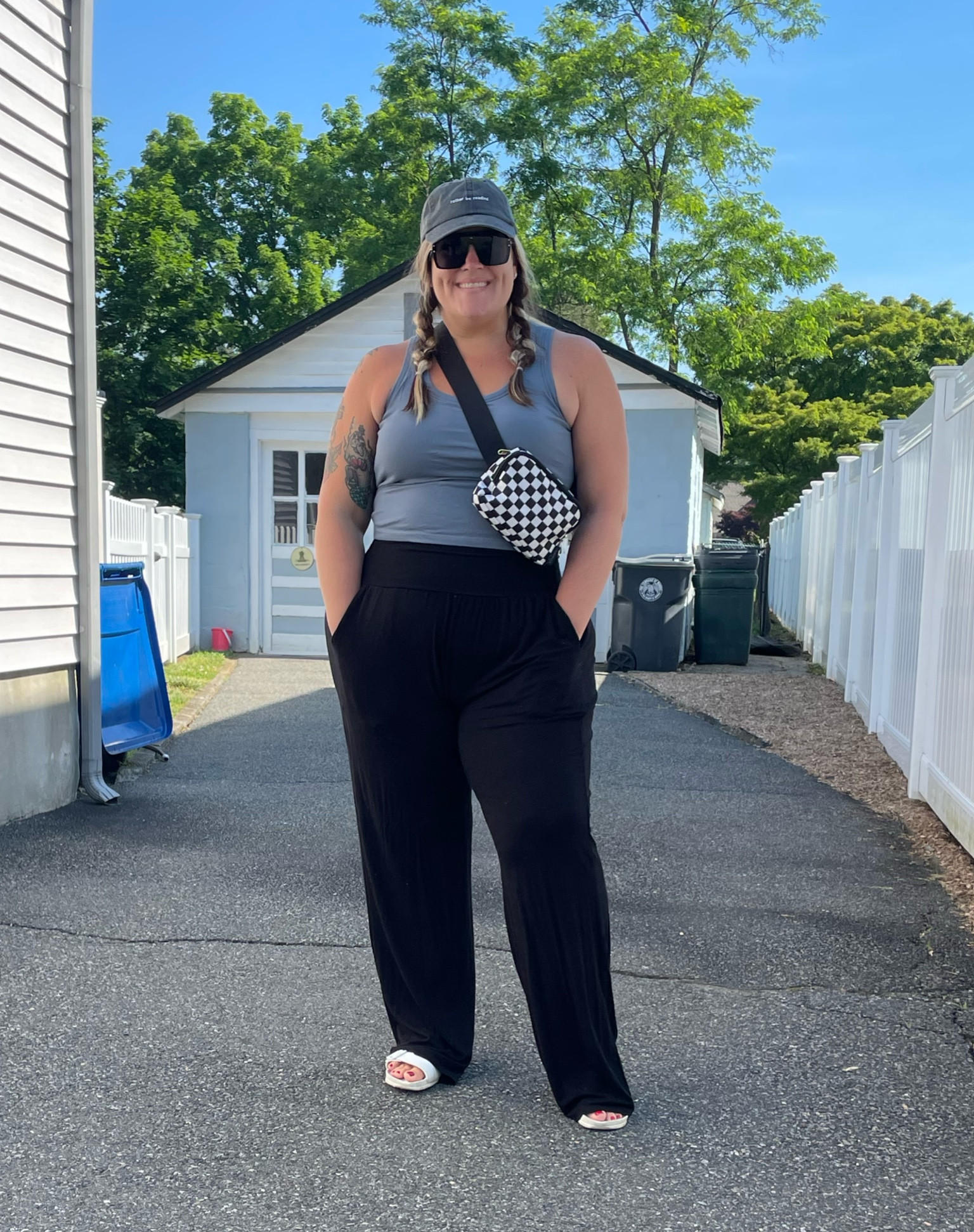 another zoo day fit!

my palazzo pants are a capsule wardrobe staple that I’ve been wearing these since last spring on our March cruise! dress them up or down for super casual or beach formal 😎

also wearing my brami from Klassy Network = no bra but tons of support 🙌🏽

#LTKMidsize #LTKSeasonal #LTKPlusSize