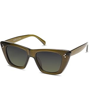 SOJOS Retro Trendy Cat Eye Polarized Sunglasses for Women Cute Stylish UV400 Sunnies SJ2199 | Amazon (US)