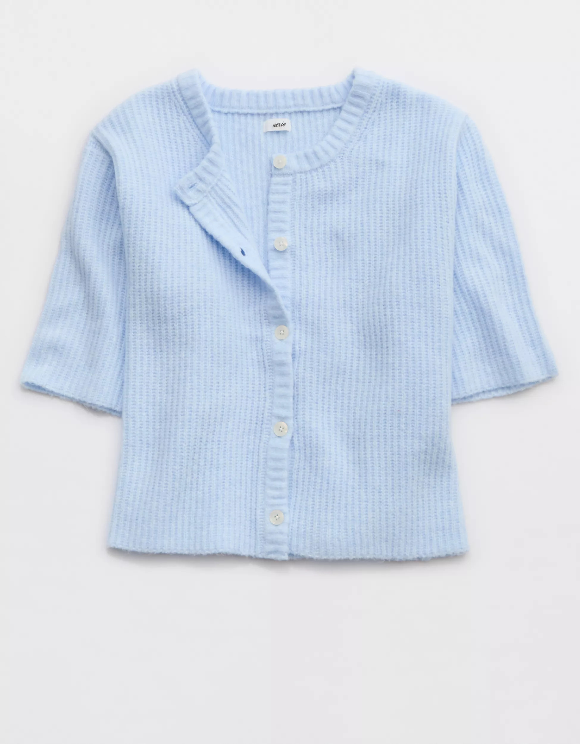 Aerie unREAL Short Sleeve Cardigan | Aerie