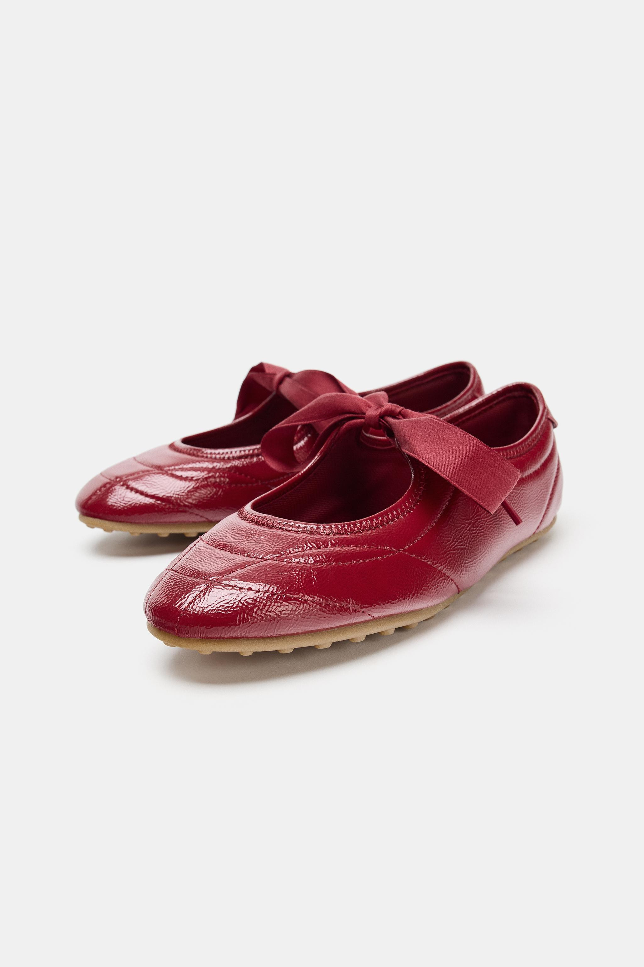 BALLET FLATS WITH BOW | Zara UK