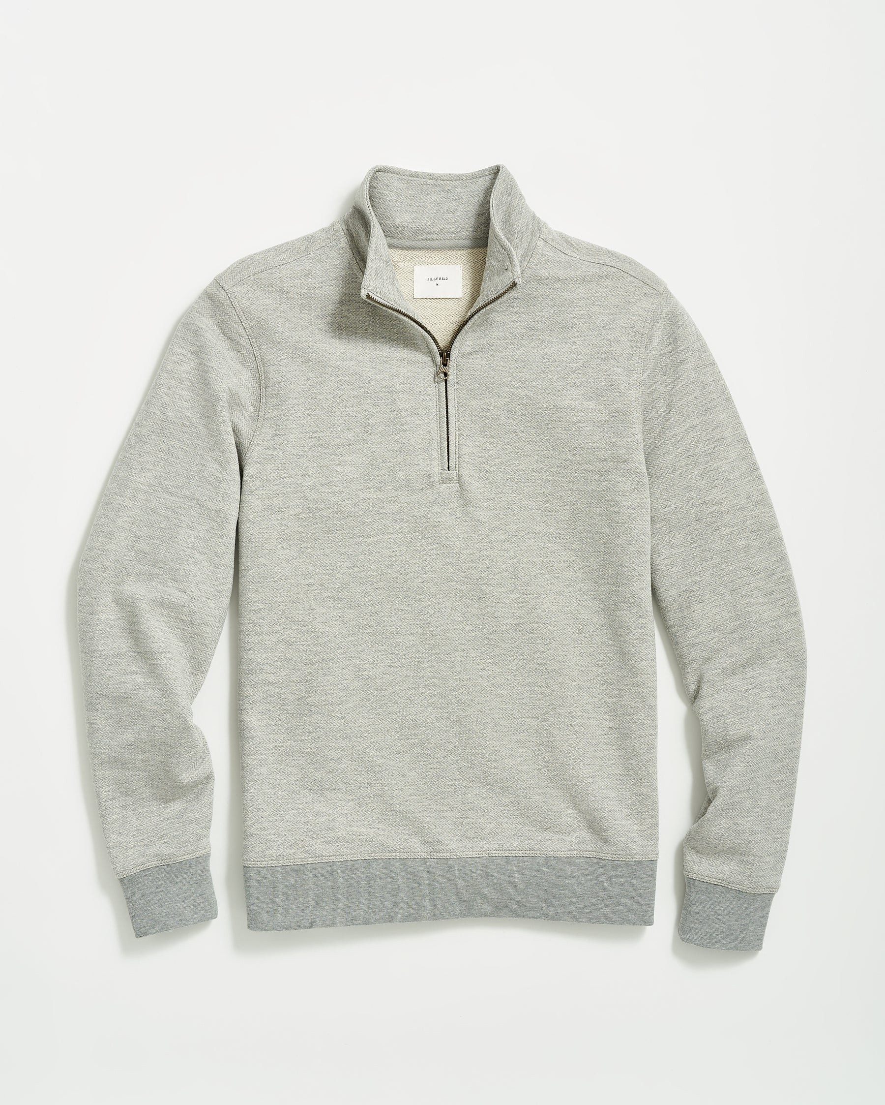 HERRINGBONE HALF ZIP - | Billy Reid Inc.
