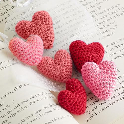 Mini Heart Decor, Crocheted, Tiered Tray Decor, Valentines, For Gifting, Heart Nursery, Gift for ... | Amazon (CA)