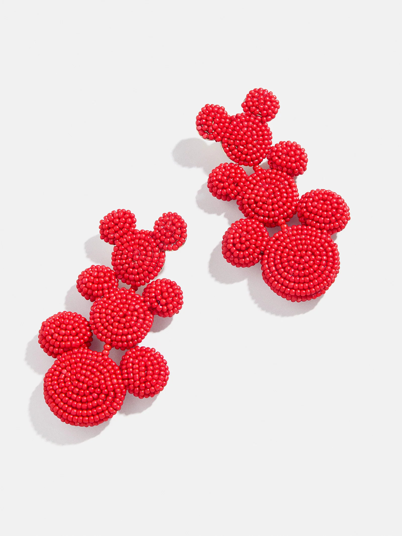 Disney Mickey Mouse Beaded Statement Earrings - Red | BaubleBar