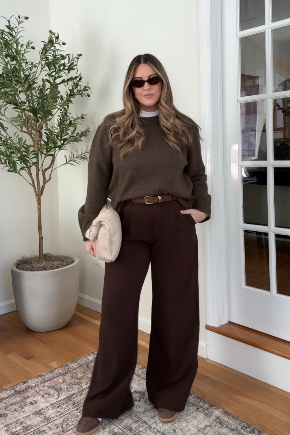 DAY 1 | 10 days of chocolate brown inspired outfits. This sweater is SO soft and such a great day to desk staple. Wearing a M.

chocolate brown outfits, monochrome outfit, abercrombie outfit, abercrombie harper, workwear outfit, workwear outfit idea, work outfit winter, winter outfits, elevated winter outfit 

 #LTKSeasonal #LTKStyleTip #LTKWorkwear